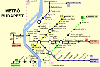Budapest Metro Map
